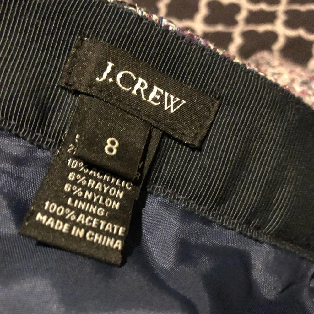 J.Crew Womens Gray Short Skirt Sz 8 100% Acetate K25